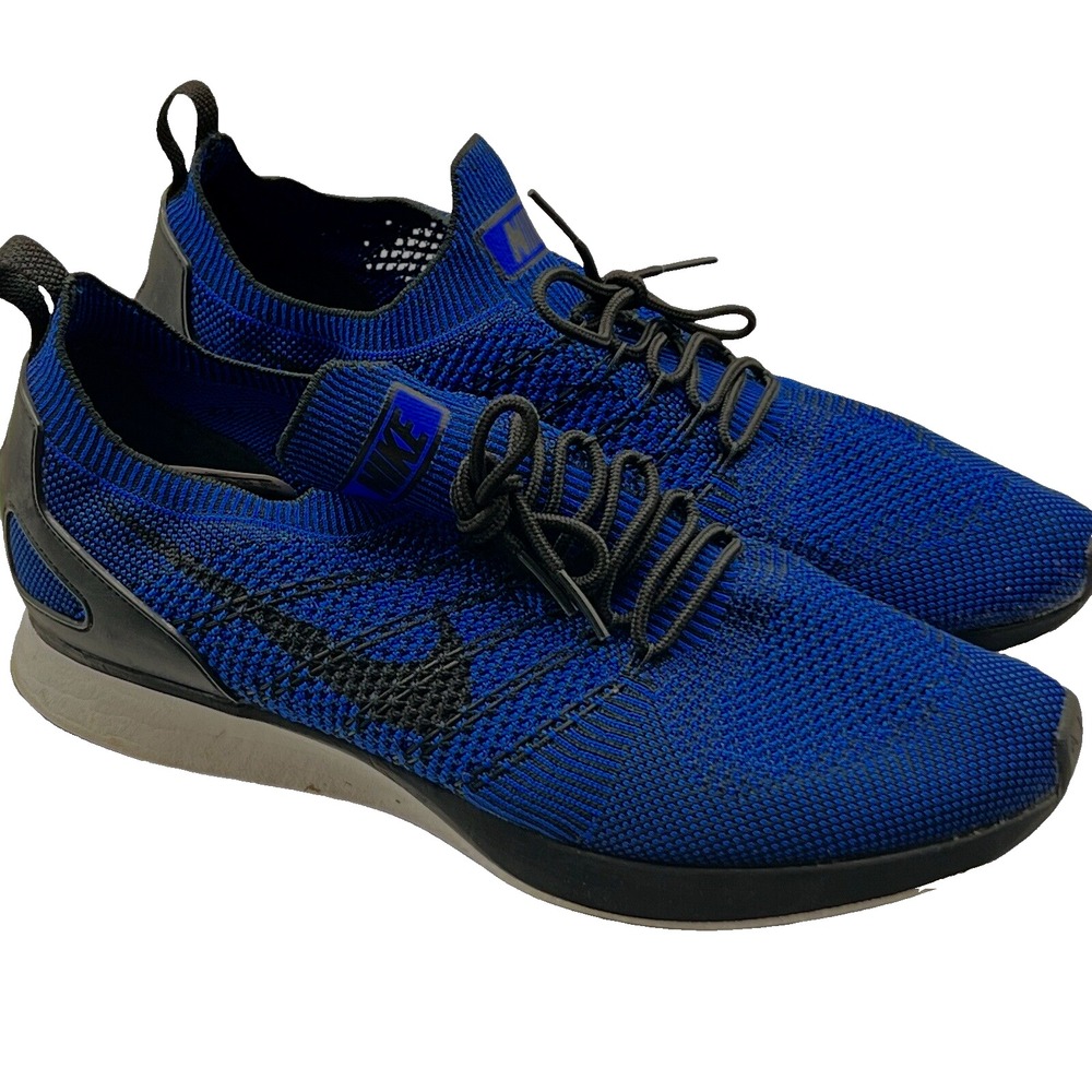 Nike Air Zoom Shoes Mariah Flyknit Blue Mens Sz 11.5 Running Sneakers 918264-007